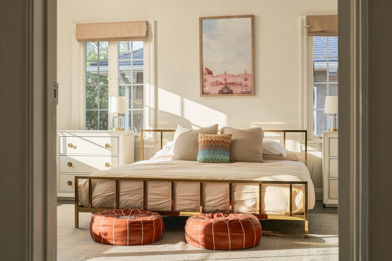 Sunlit bedroom in the Signature finish